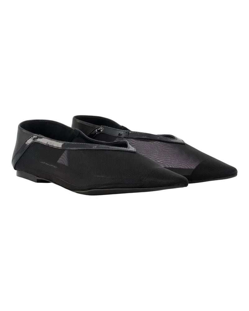 Anine Bing Women's Aneka Babouche Ballerinas -  Synthetic Black Shoes Flat-Shoes Black