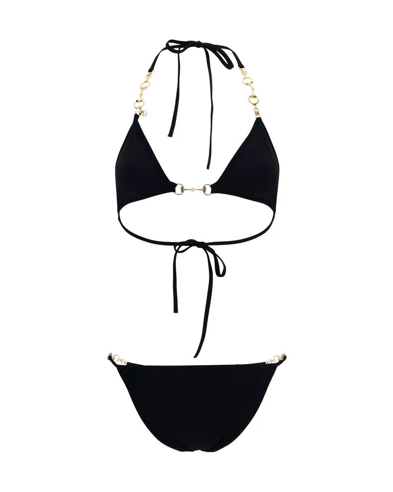Gucci Women Black Polyamide Bikini Clothing Black