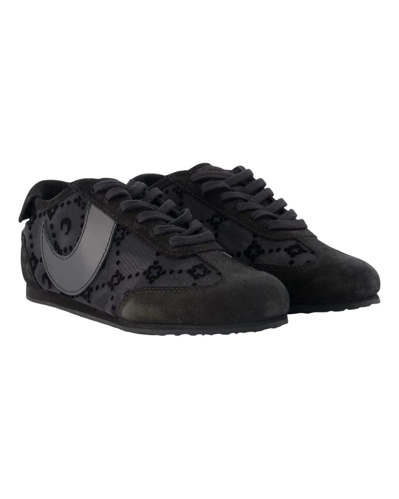 Marine Serre Astra Sneakers — Black Black