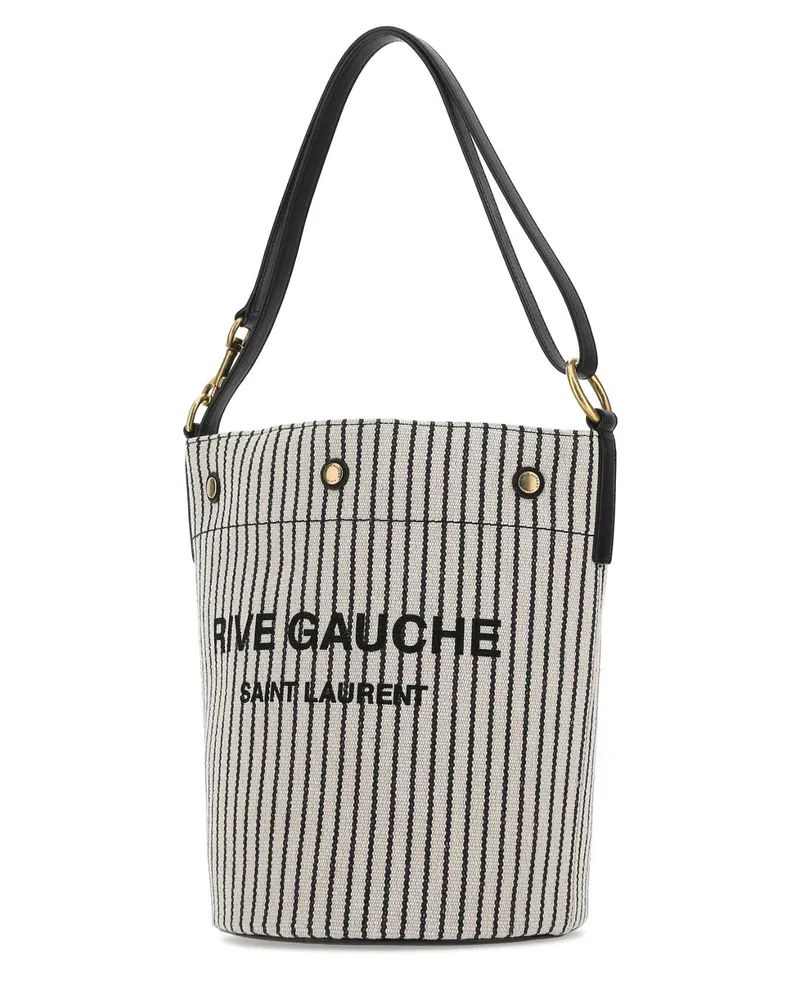 Saint Laurent Women's Borsa 9583 Fabric Borse A Secchiello Bag Beige