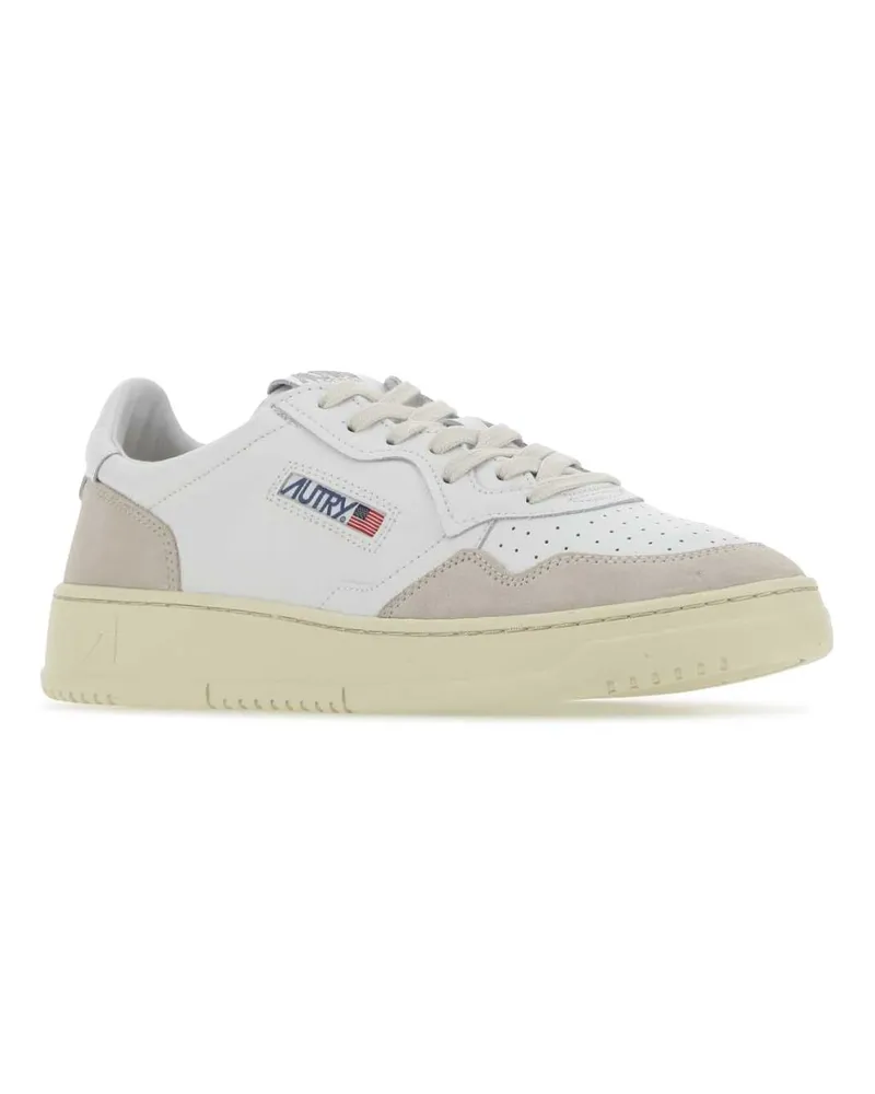AUTRY Men's White Leather Medalist Sneakers Ls33 White