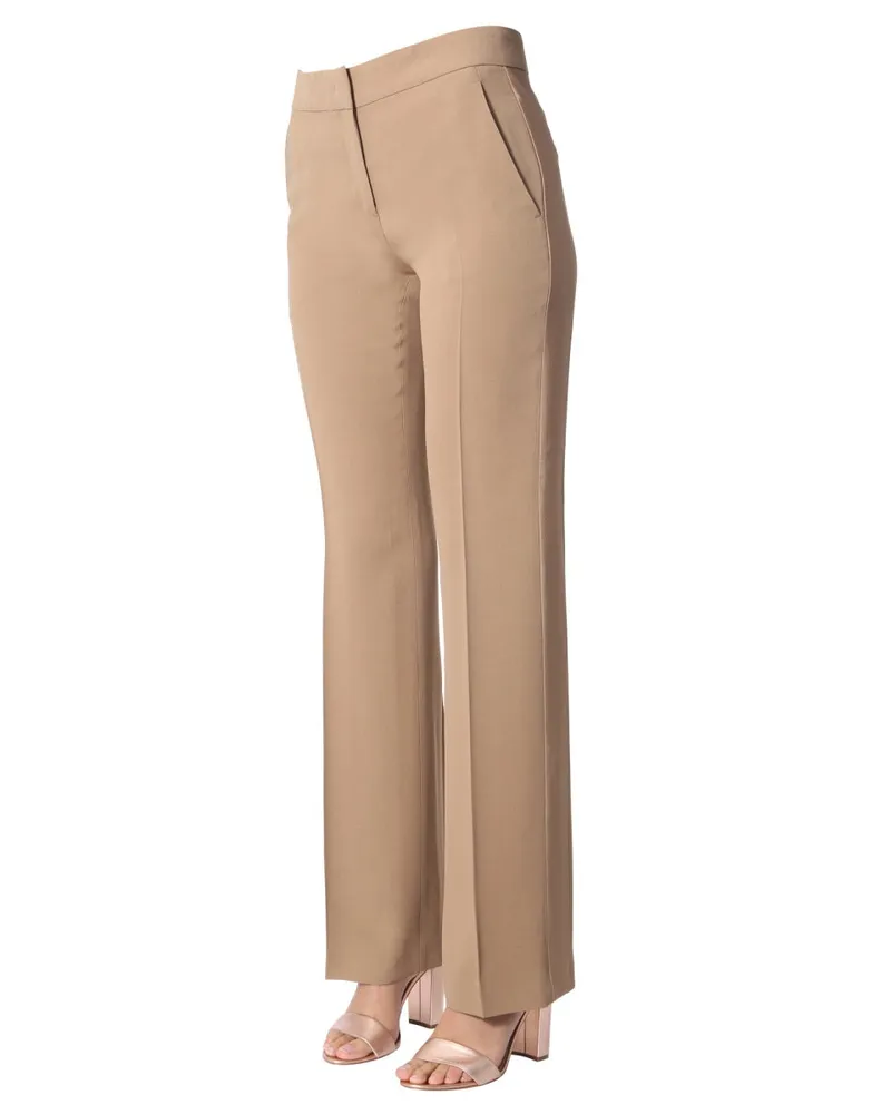 N° 21 Side-Band Trousers — Beige Beige