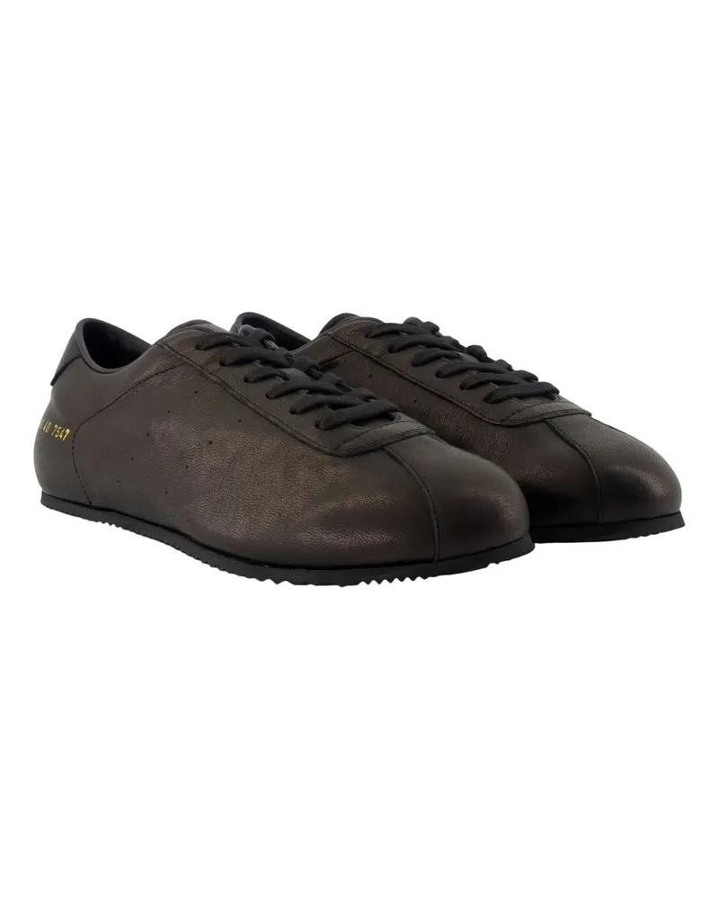 Common Projects Men's Driving Shoe Sneakers -  Leather Black Calfskin Black