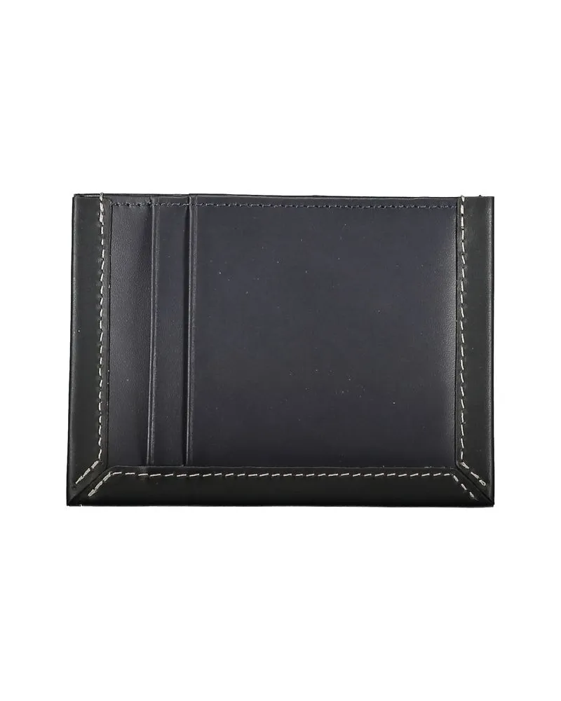 Tommy Hilfiger Leather Card Case — Black Black