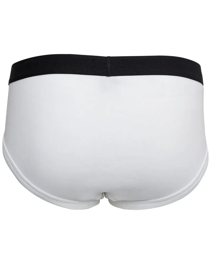Tom Ford Logo-Embroidered Cotton Briefs — White White