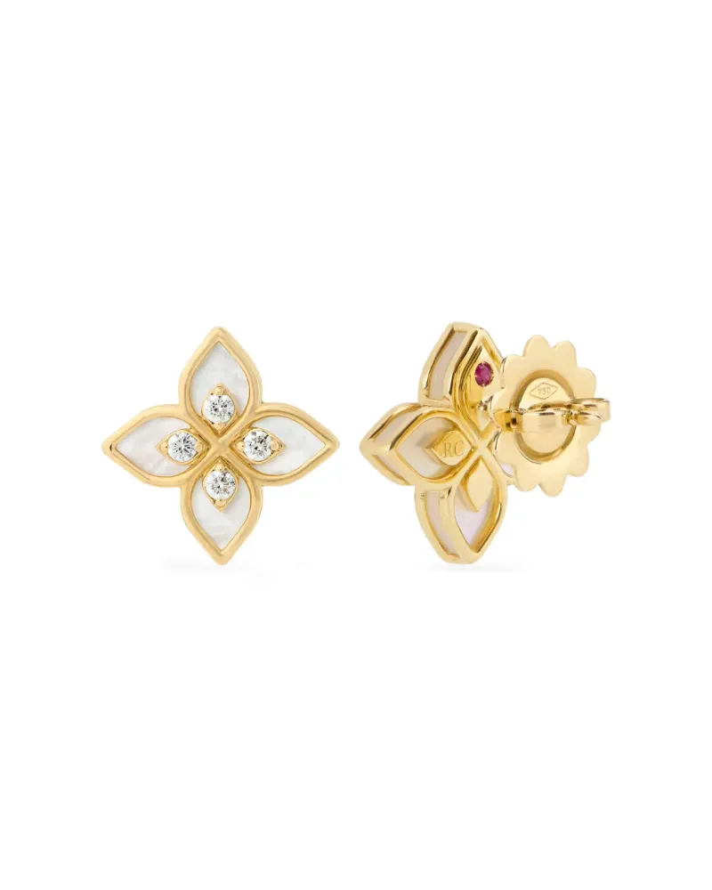 Roberto Coin Women's 18kt Yellow Gold Diamonds Earrings Ss26 W Gold