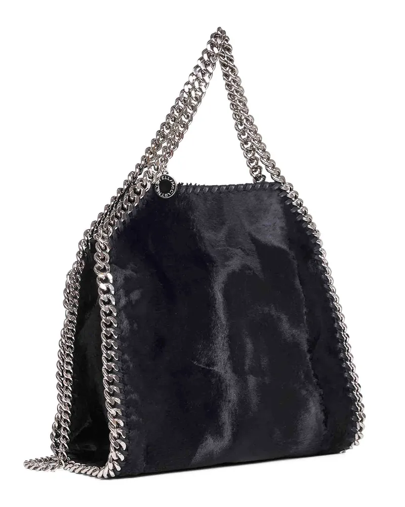 Stella McCartney Women's Mini Tote Bag Falabella Black Polyester Shoulder Black