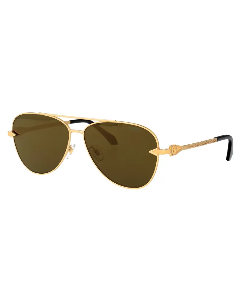 Versace Men's Sunglasses 0ve2283 Gold Metal Gold