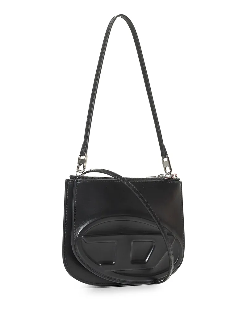 Diesel Women's 1dr Twin Shoulder Bag Black Bovine Leather Black