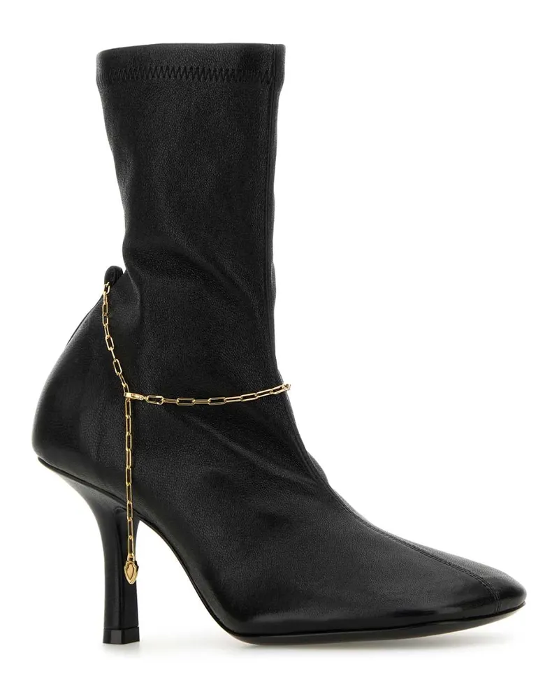 Burberry Women's Black Leather Pumps Stivali Black