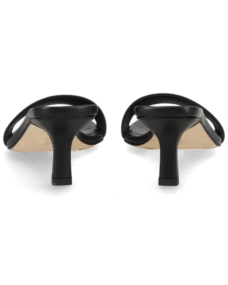 aeyde Gilly Heeled Sandal — Black Black