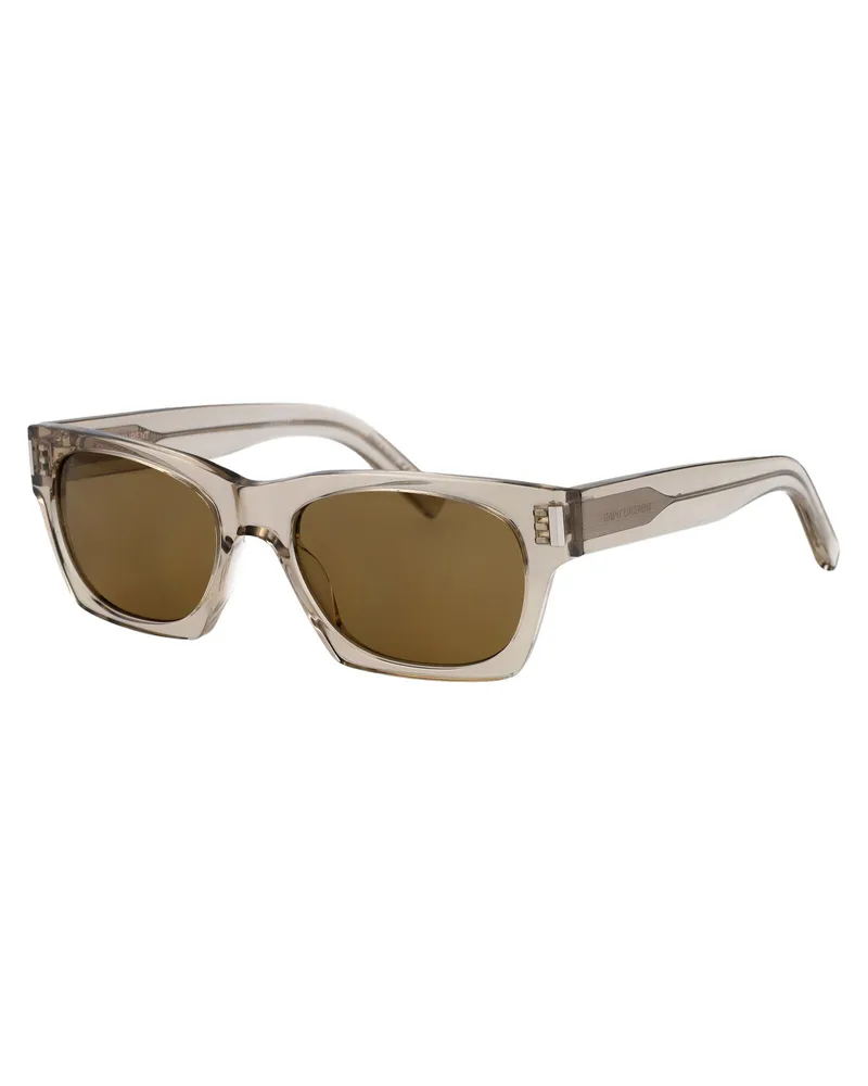 Saint Laurent Unisex Sunglasses Sl402 Beige-Brown Acetate Beige/brown Beige