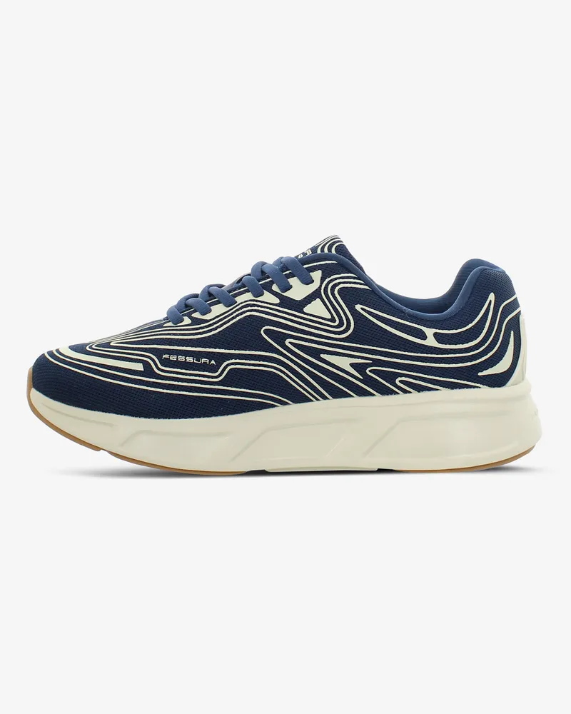 Fessura Women's Walk #01 08 Navy-Milk Running Sneakers Navy
