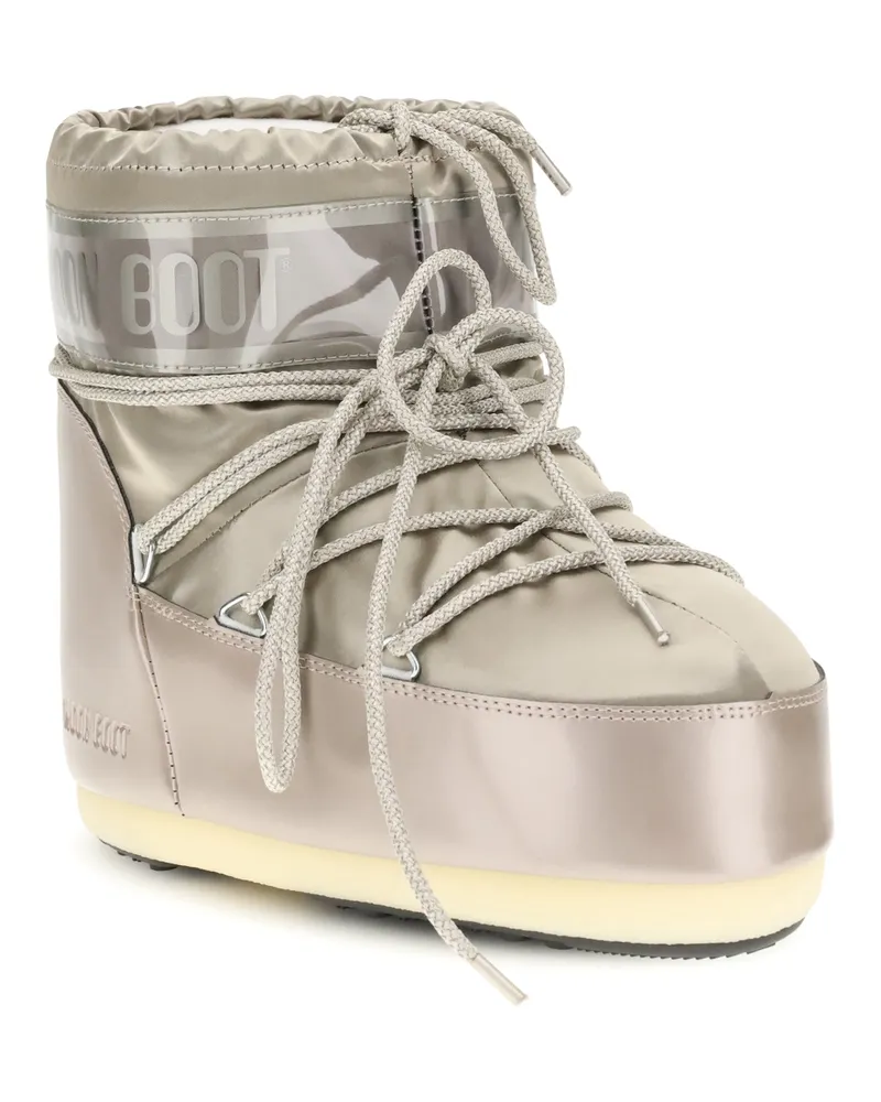Moon Boot Women's Icon Glance Boots Platinum Polyamide Silver