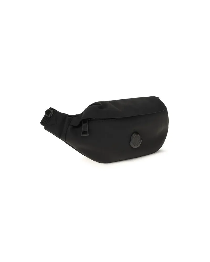 Moncler Men's Black Nylon Shoulder Bag Black