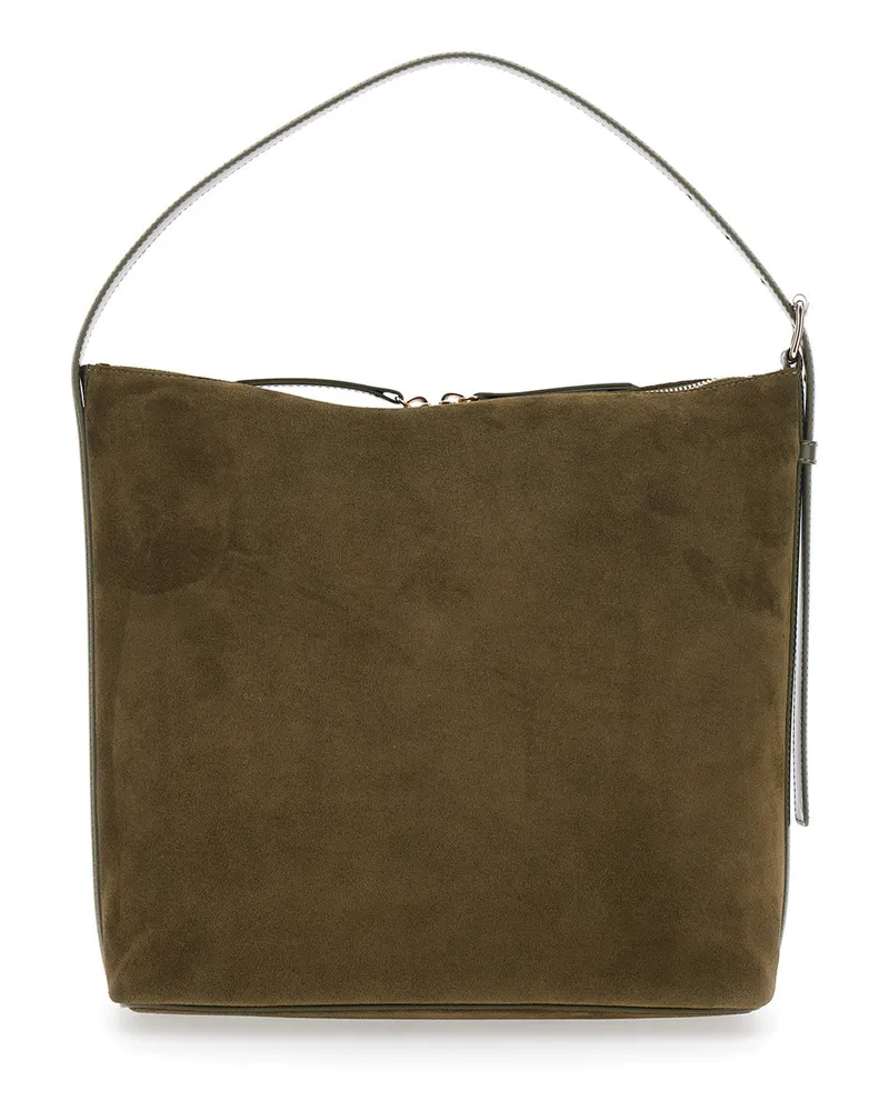 A.P.C. Women's Shoulder Bag Vera Brown Suede Cow Leather Brown