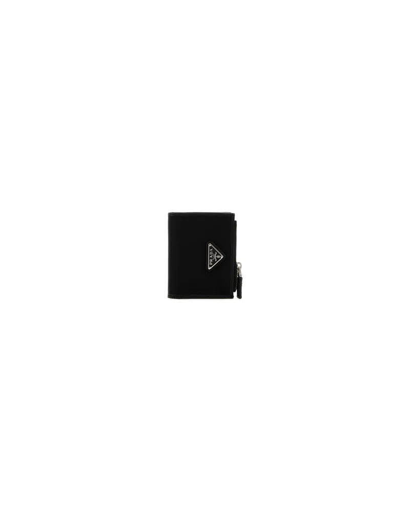 Prada Men's Black Canvas Wallet Nero Portafogli Black