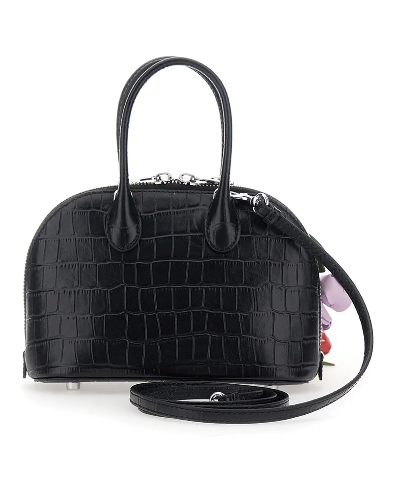 Self-Portrait Toast Top Handle Bag — Black Black