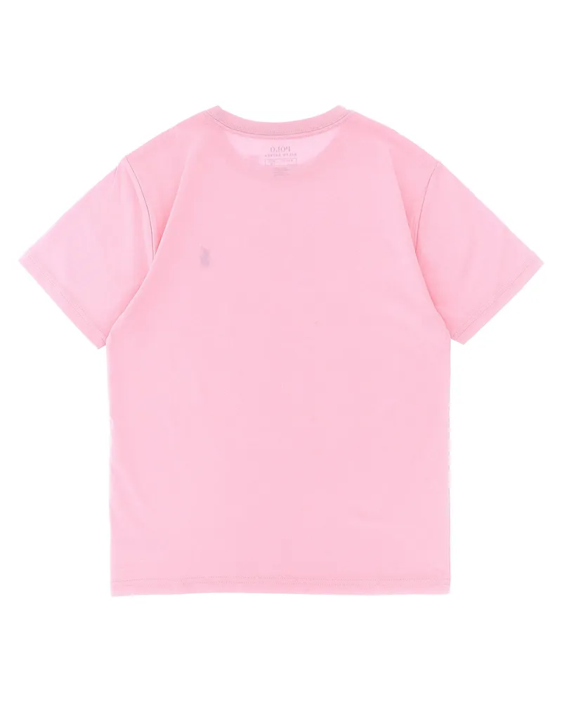 Ralph Lauren Logo-Embroidered Cotton Jersey T-shirt — pink Pink