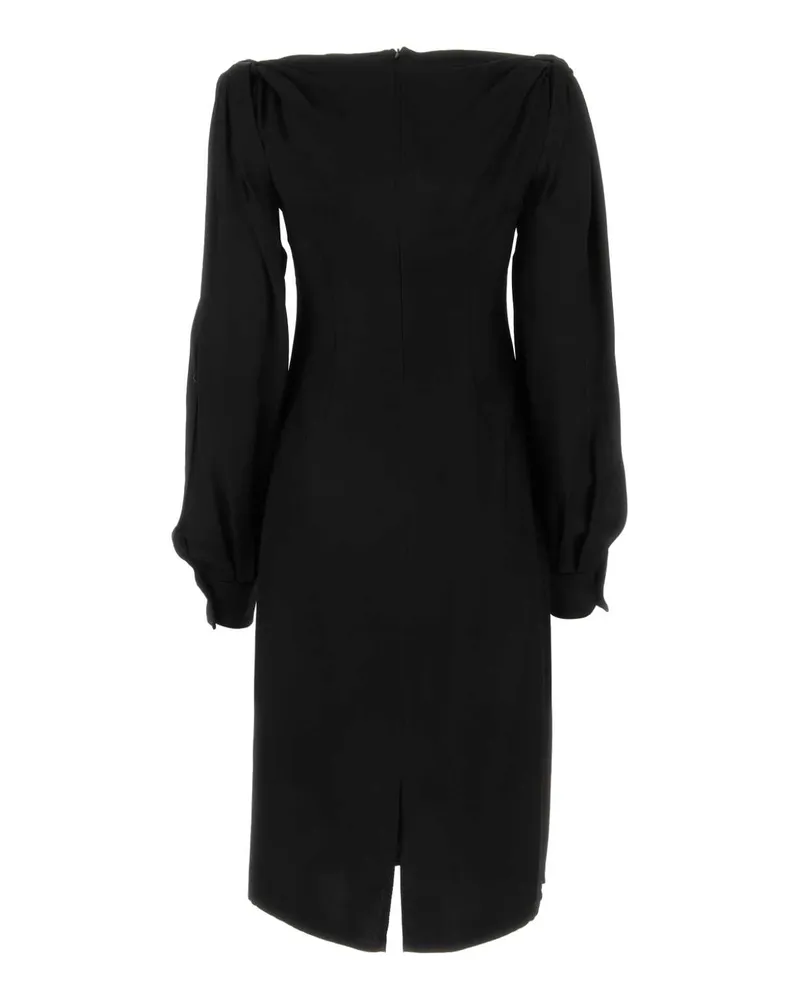 Bottega Veneta 750275v35b0 1000 Black Exterior: Viscose Abiti Dress Black