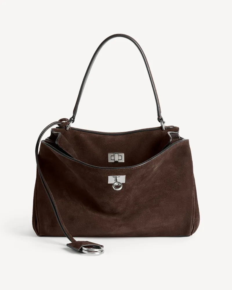 Balenciaga Women's Rodeo Top Handle S Brown Sacs Porté Épaule Brown