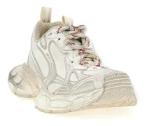 Women's Silver Polyethylene Athletic Sneakers