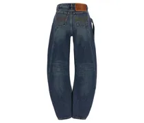 Women's Blue Cotton Jeans Denim Clothing