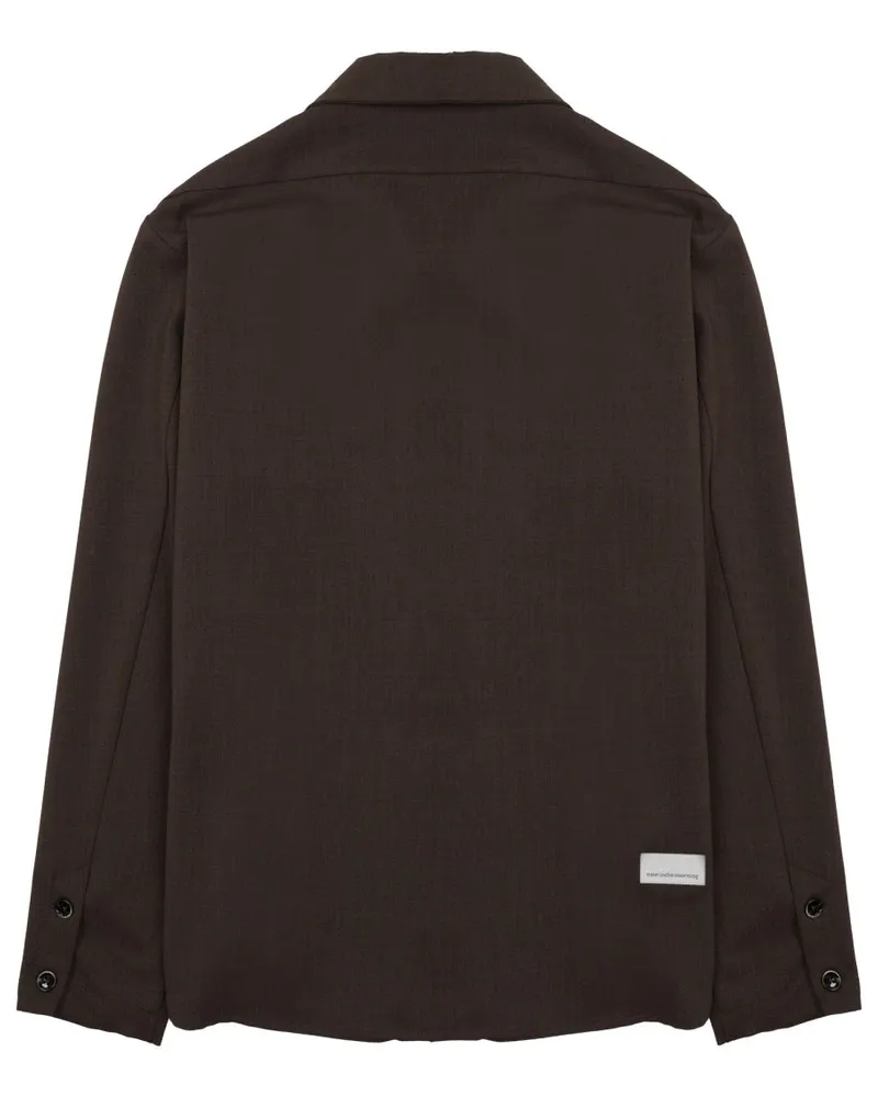 nine:inthe:morning Wool Elastane Jacket — Brown Brown