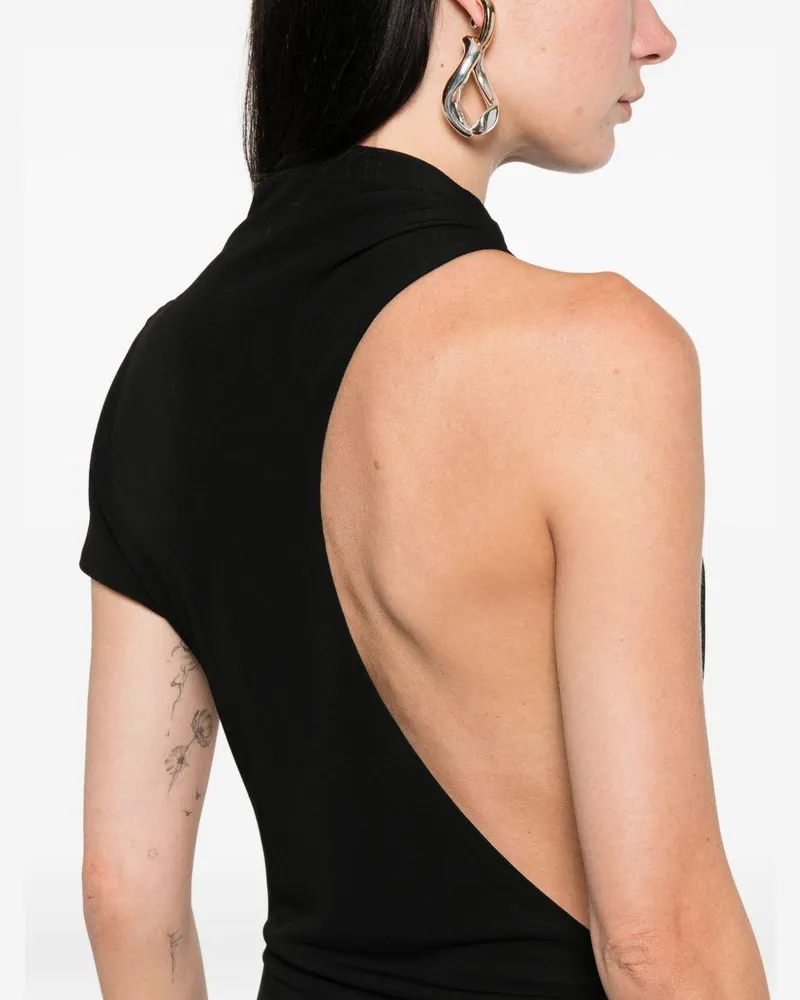 Tom Ford Women's Dress Floor-Length Black Viscose Black
