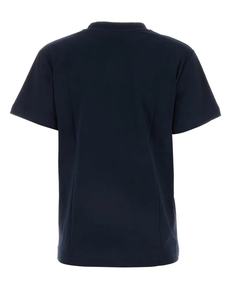 A.P.C. Women's Midnight Blue Cotton T-Shirt Darknavyecru Coton Biologique Navy