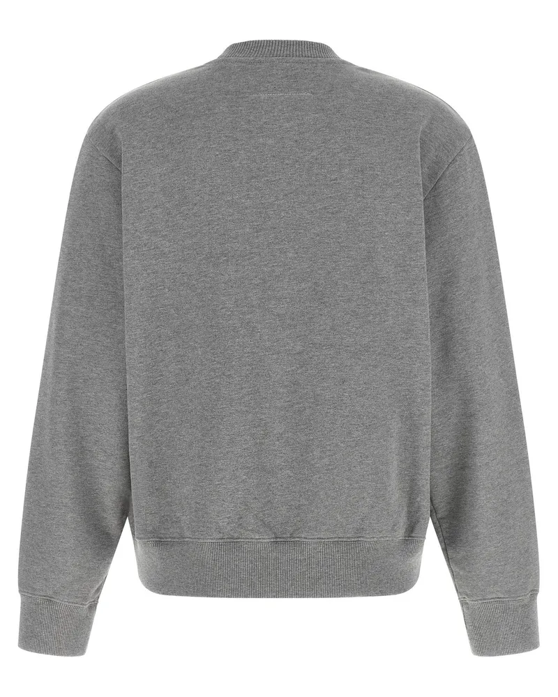 Maison Margiela Logo-Print Sweatshirt — Gray Gray
