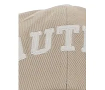 Logo-Lettering Baseball Cap — Beige