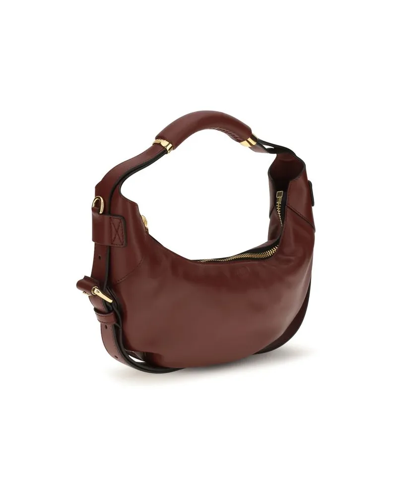 Moschino Shoulder Bag — Bordeaux Bordeaux
