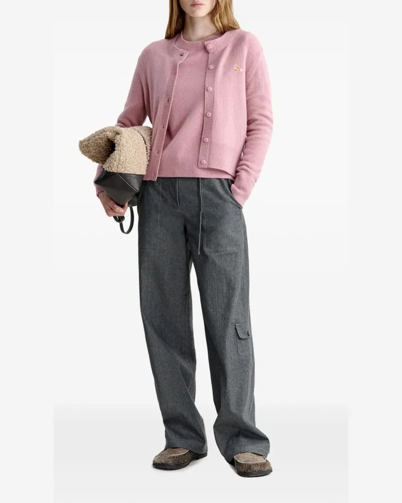 Kitsuné Cardigan — Pink Pink