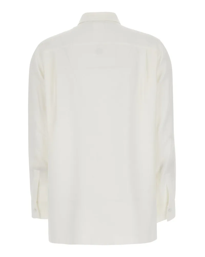 Max Mara Women's Shirt Geranio Silk — White Blouses White