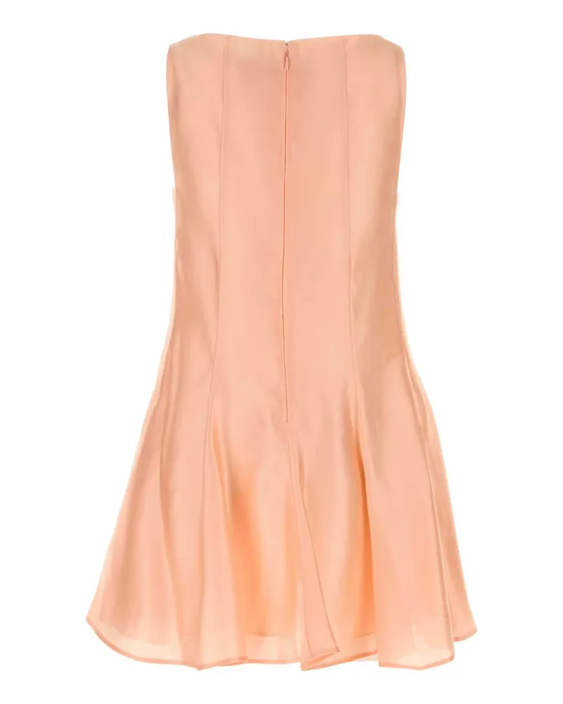 KHAITE Women's Peach Twill Mags Mini Dress Lightpeach Abiti Peach