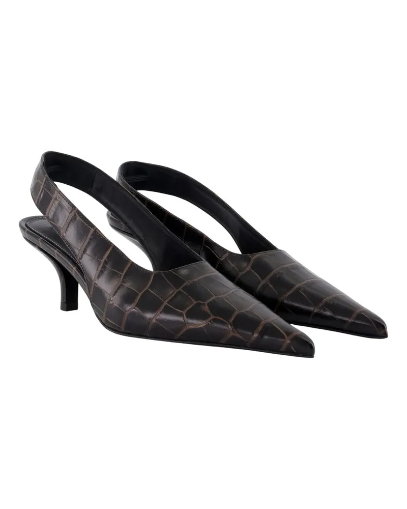 Totême Women's Classic Sandals -  Leather Brown Calfskin Shoes Pumps Brown