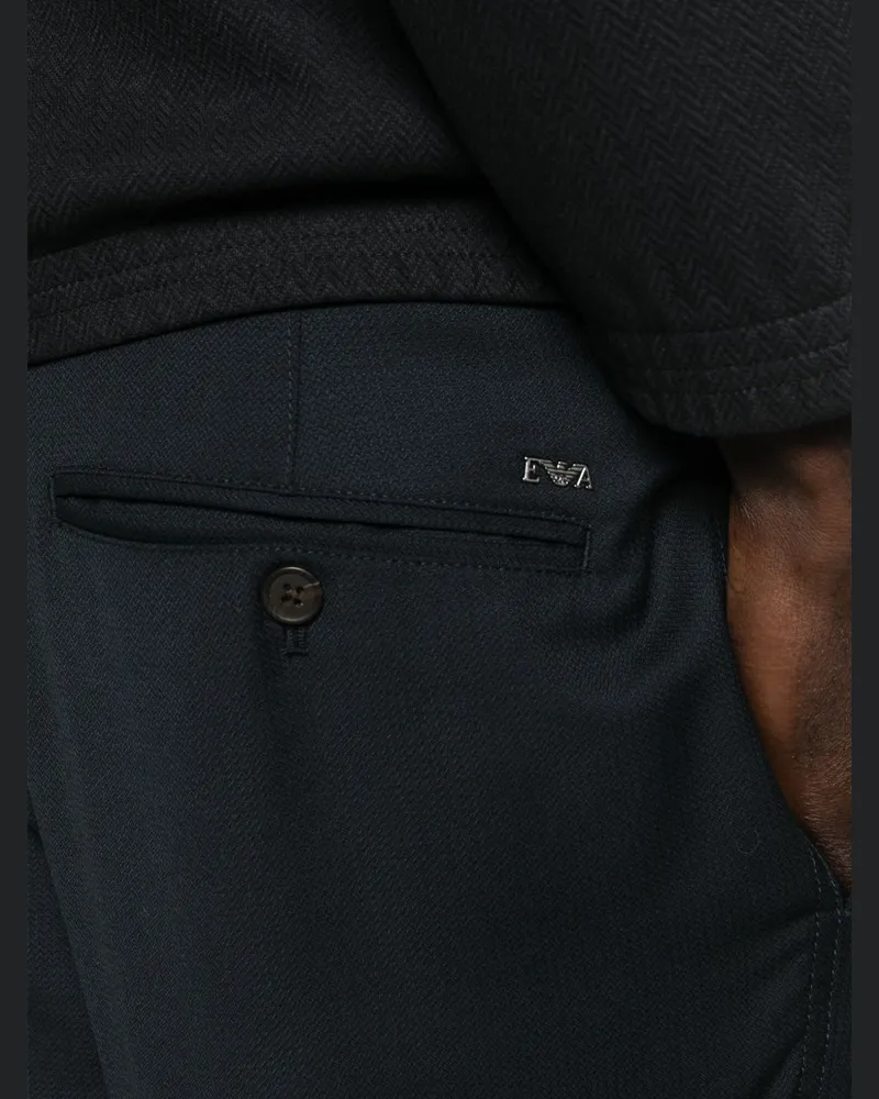 Emporio Armani Wool Trousers — Black Black