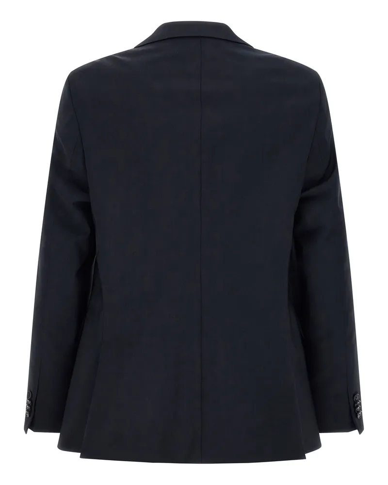 HUGO BOSS Virgin Wool Tailored Pant Suit — Navy Midnight