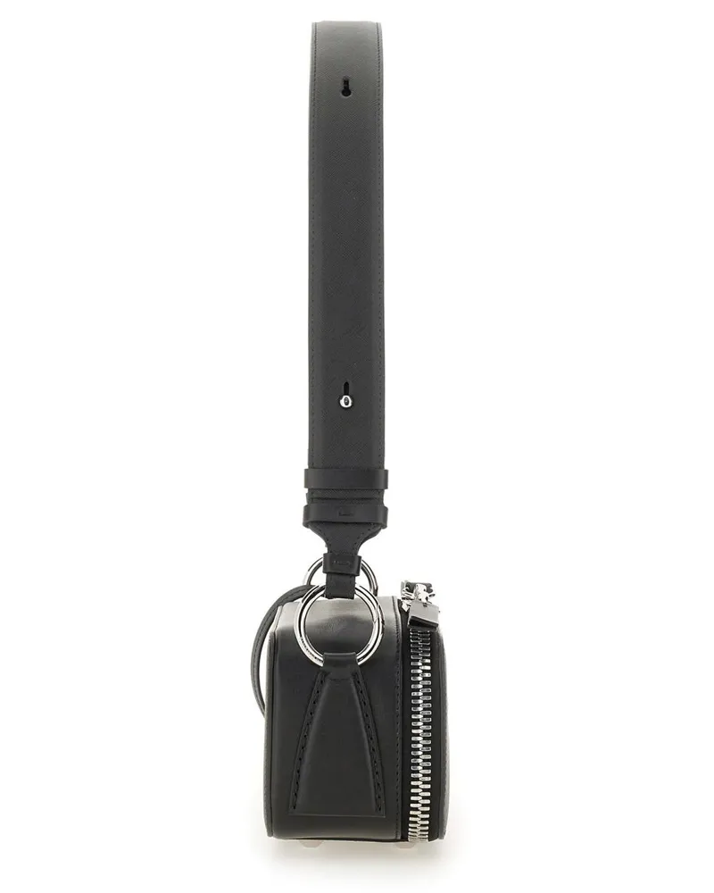 Maison Margiela Women's Small Doll Bag Black Leather Shoulder Black