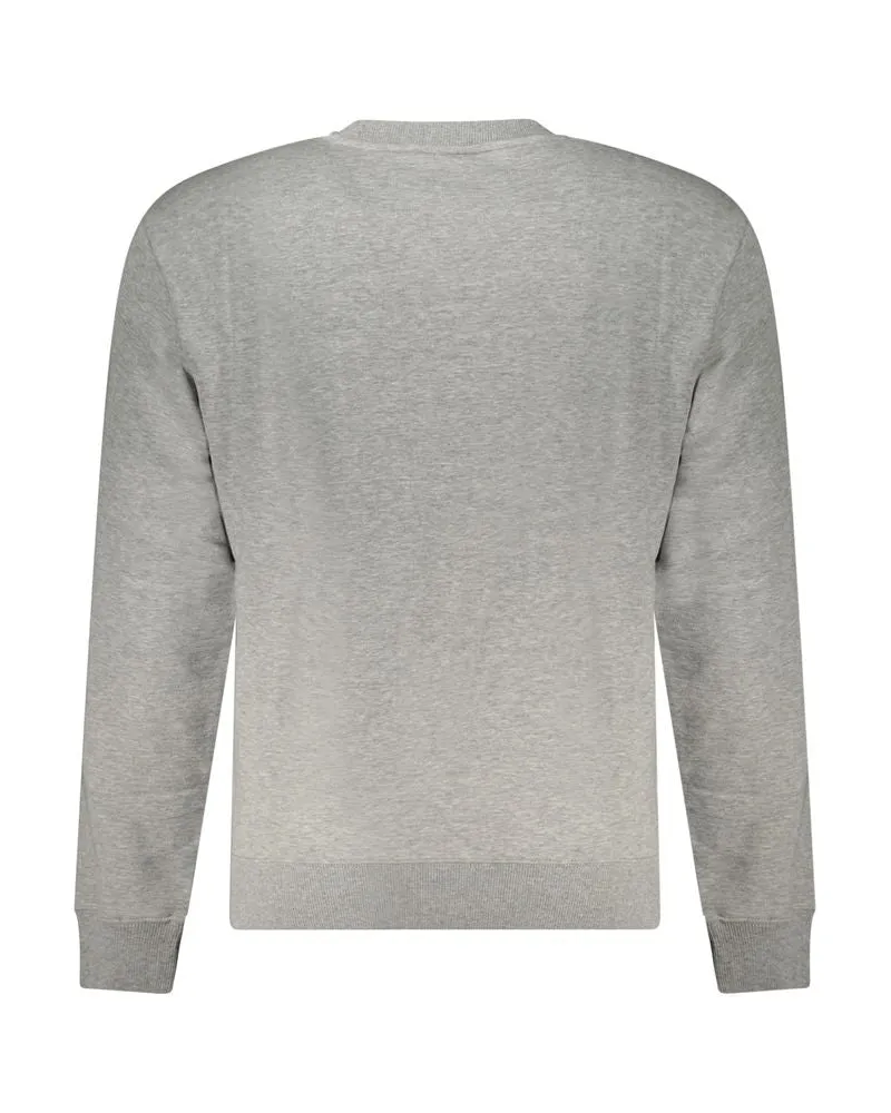 Napapijri Logo-Embroidered Cotton Sweatshirt — Gray Gray