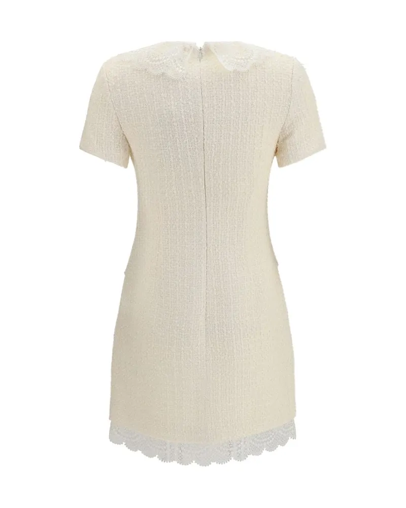 Self-Portrait Women's Beige Polyester Casual Dress Beige