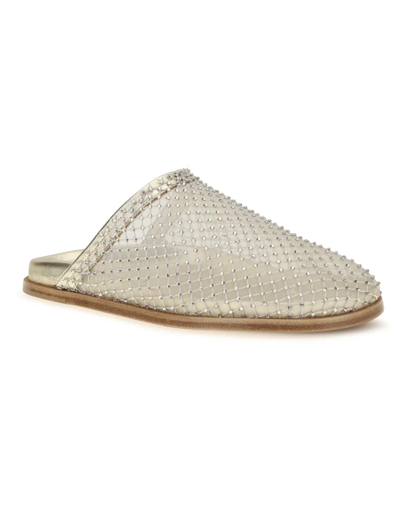forte_forte Women's Mesh Sabot Platino Upper: Fabric; Sole: Rubber Sandal Gold