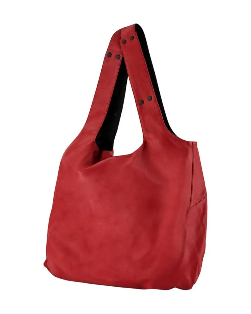 Yohji Yamamoto Leather Shoulder Bag — Red Red