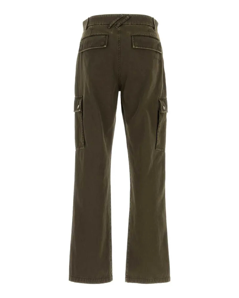 Burberry Men's Army Green Cotton Cargo Pant Juniper Exterior: Pantaloni Green