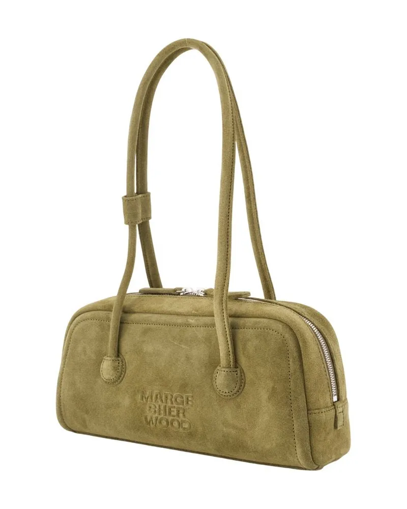 Marge Sherwood Women's Soft Boston Ew Shoulder Bag - Margesherwood Leather Khaki Cowhide Shoulder-Hobo-Bags Khaki