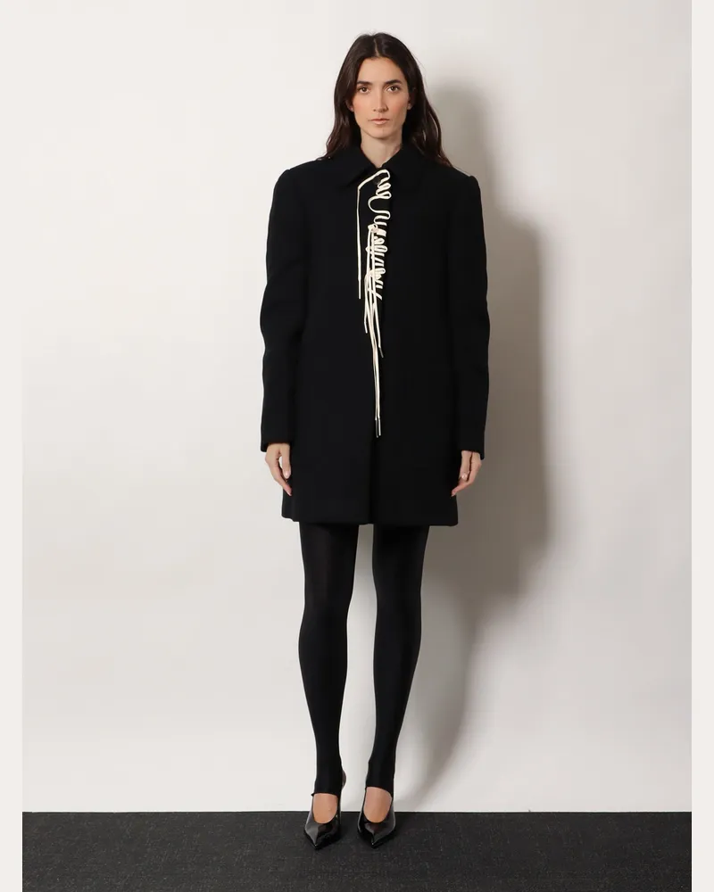 Dries van Noten Women's Rebela Wool-Blend Coat Black Shell: Wool Black