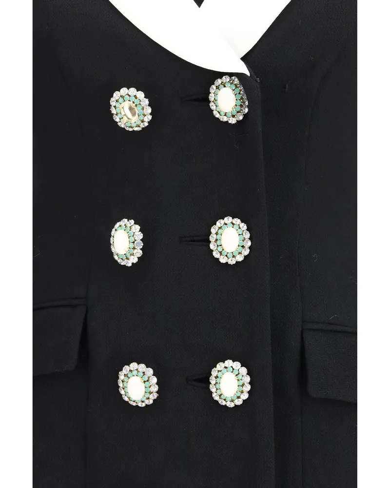 Self-Portrait Blazer Dress — Black Black