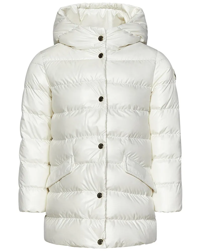Moncler Kids' Ibida Down Jacket White Padded White