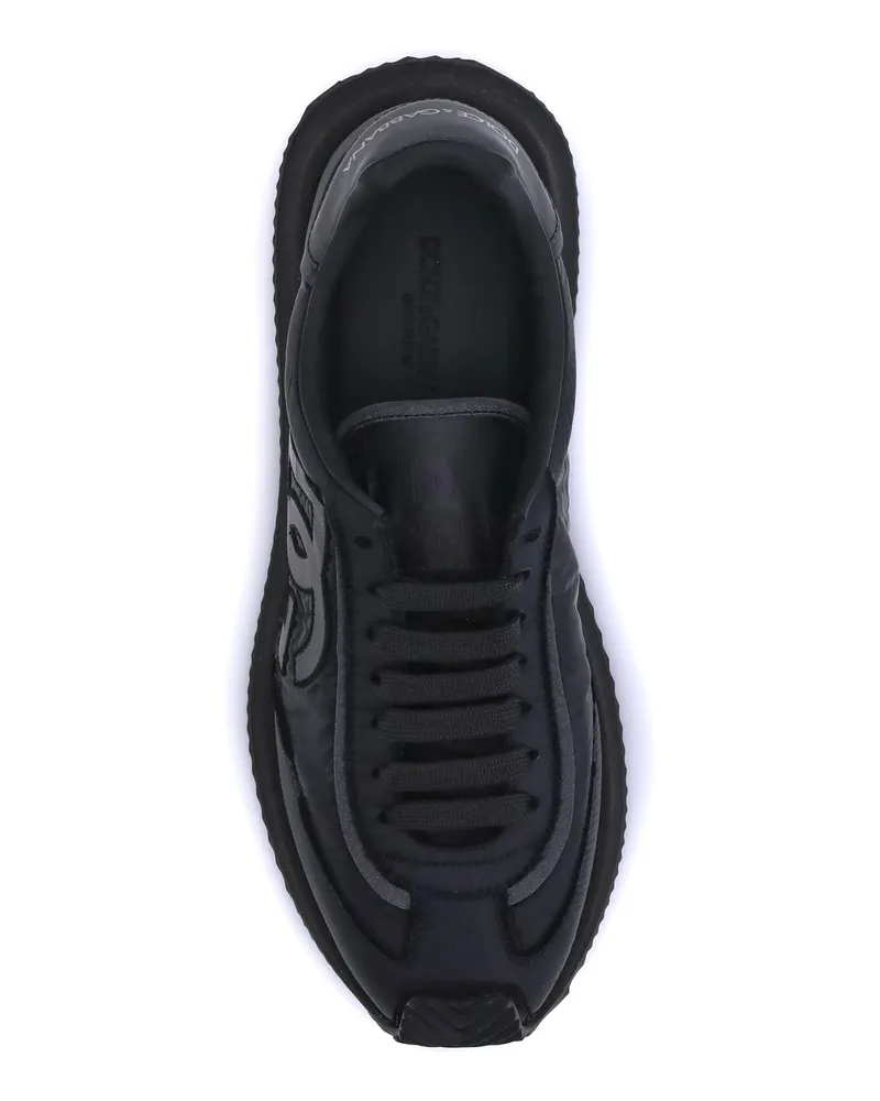 Dolce & Gabbana Men's Sneakers Black Fabric Upper Upper: Trainers Black